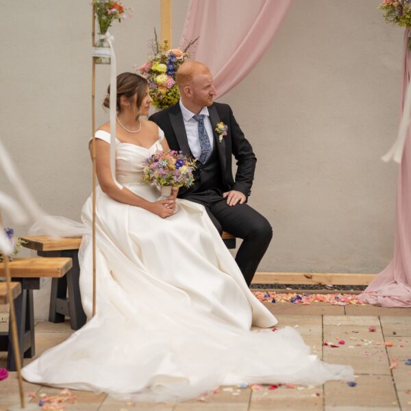 Hochzeitsfoto von Jasmin und Tobias in Roggenburg